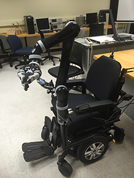 JACO Arm Mounted on Wheelchair