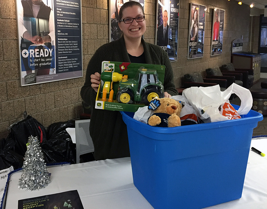 Jessica Jurgella, civic engagement and Greek life coordinator with the campus Involvement Center, said faculty, staff and students sponsored more children this year with Christmas Miracle.