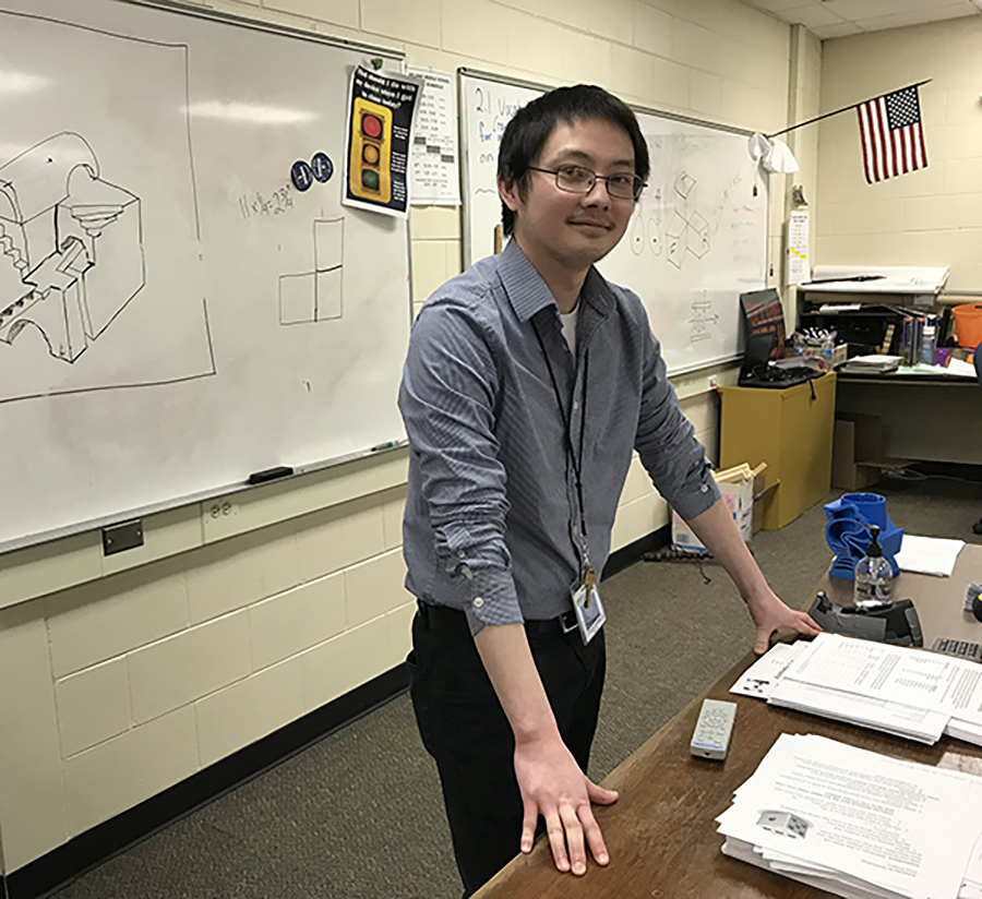 Zoo Moua teaches two technology education classes at DeLong Middle School in Eau Claire, where he grew up.