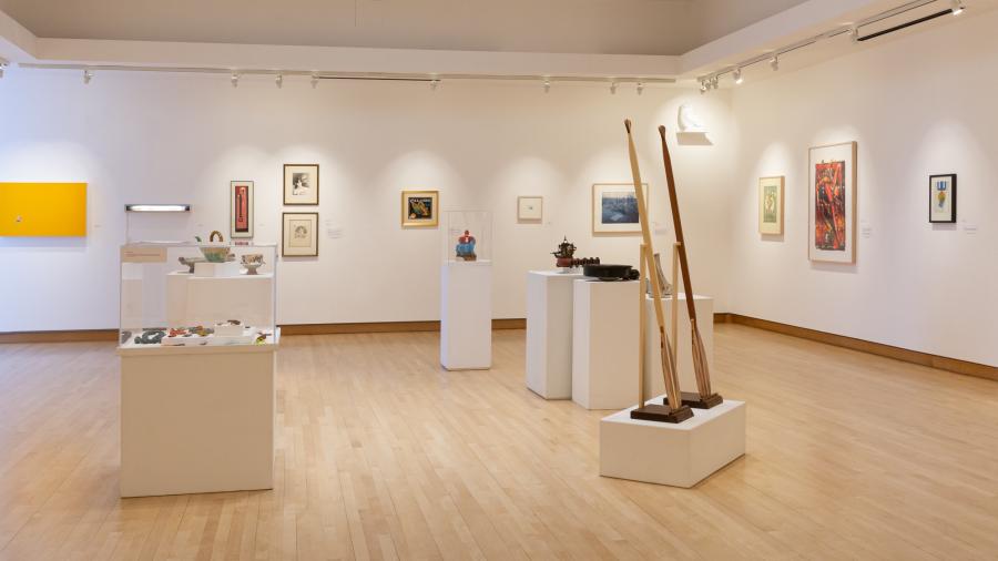 Image of Furlong Gallery containing pieces form "What's in Your Collection?"