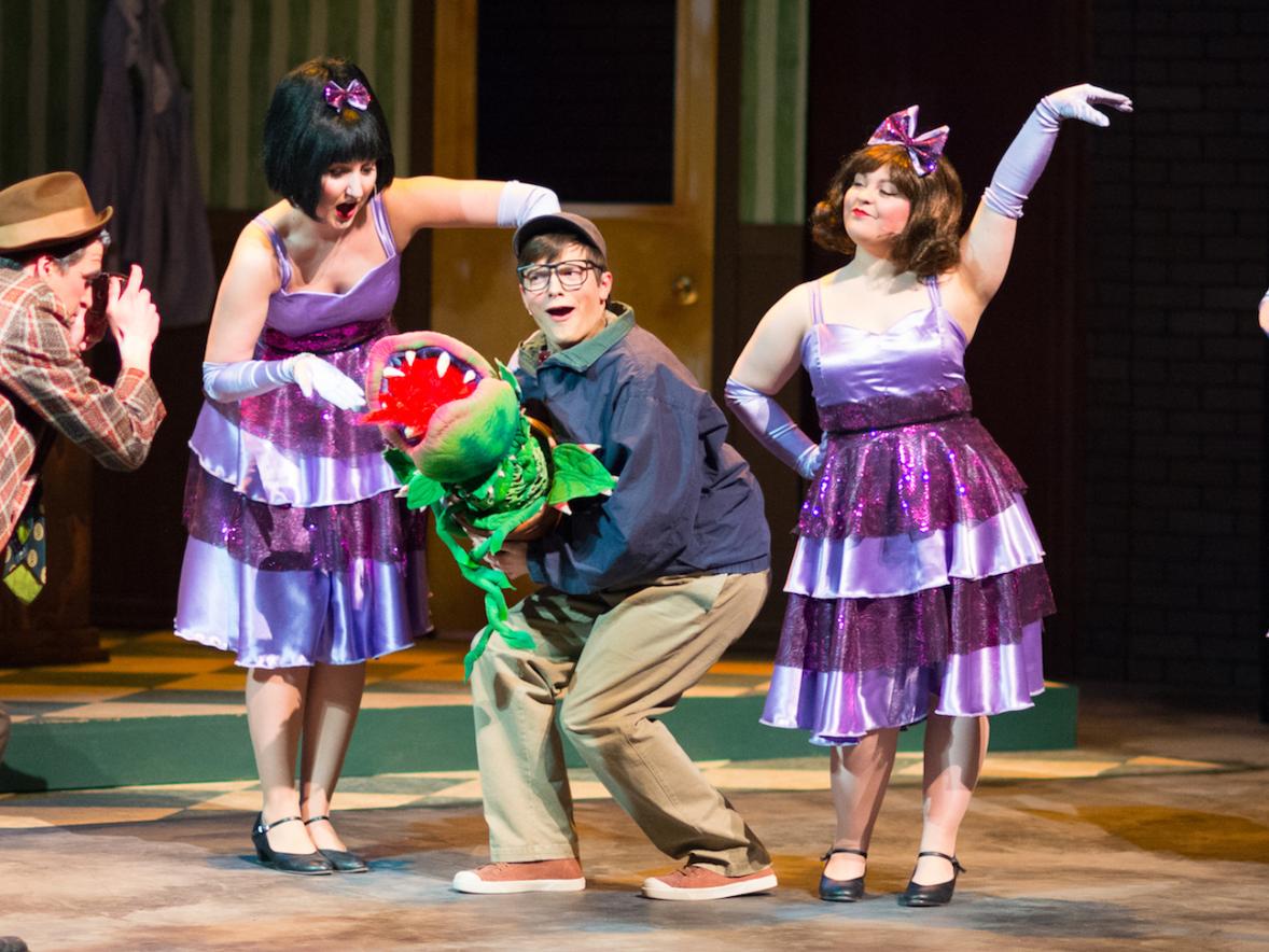Stout Theatre presented Little Shop of Horrors in spring 2017. Photo credit: Timothy Mather.