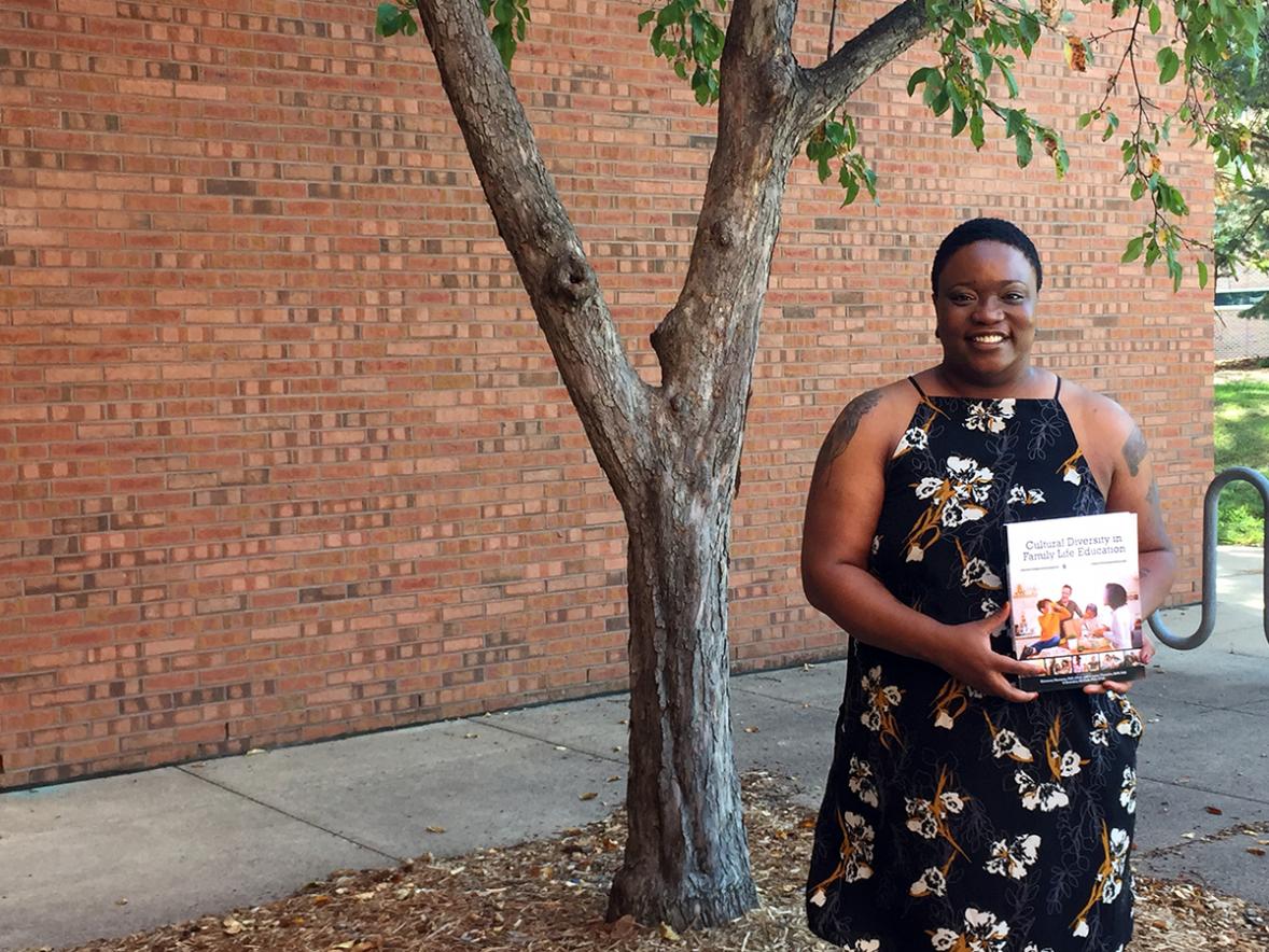 UW-Stout Assistant Professor Kimmery Newsom has co-authored a textbook to help students improve their understanding of diverse people and families and improve cultural competence. The book will be used in one of her classes this fall.