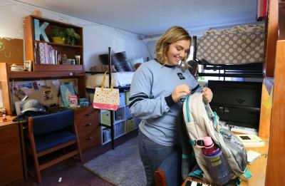 Move-in day at UW-Stout residence halls.