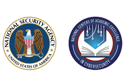 Logos for the National Security Agency and the National Centers for Academic Excellence in Cybersecurity